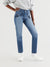 F&F Slim Fit Non Stretch Denim For Ladies-Blue Faded-F01