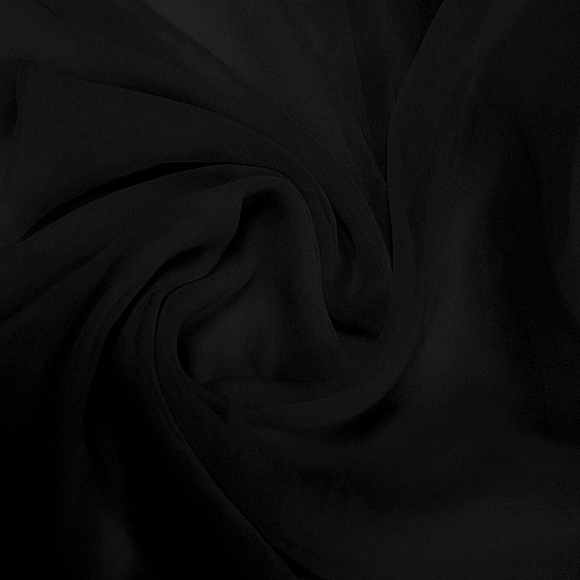 important Net Dupatta- Jet Black