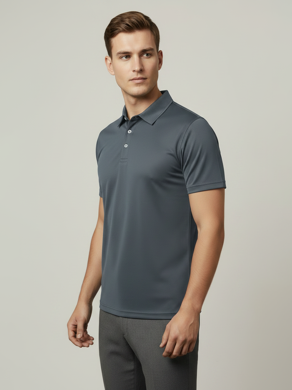 Rawgear Summer Dry Fit Polo Shirt For Men-Grey-LV9893