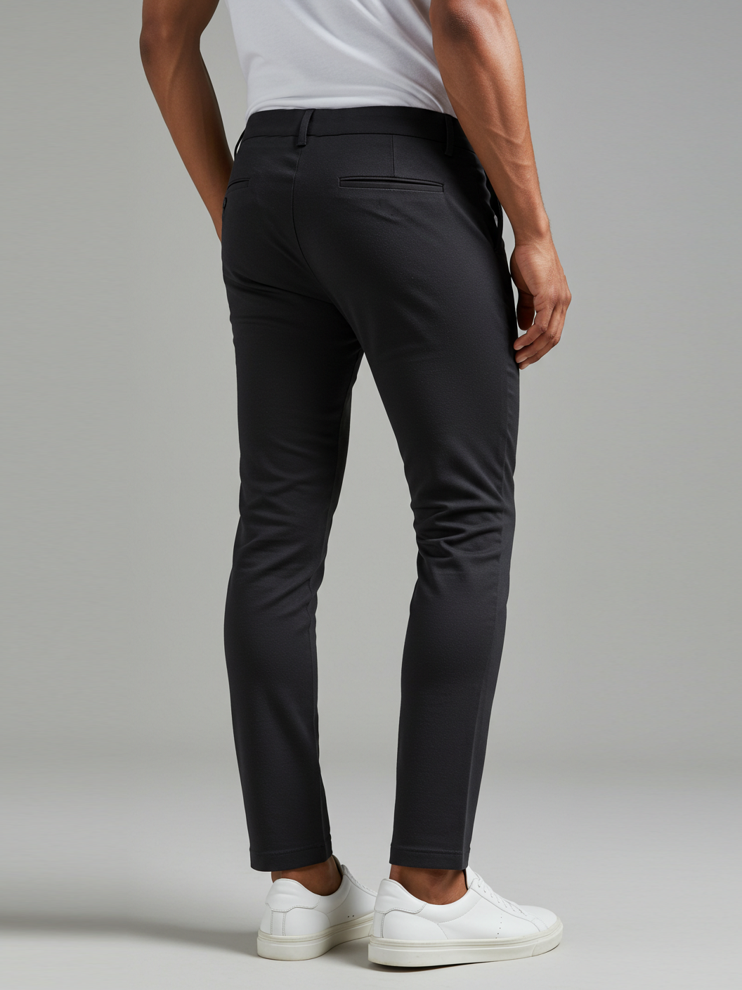 Louis Vicaci Lycra Stretchy Slim Fit Pent For Men-Charcoal-RA0133