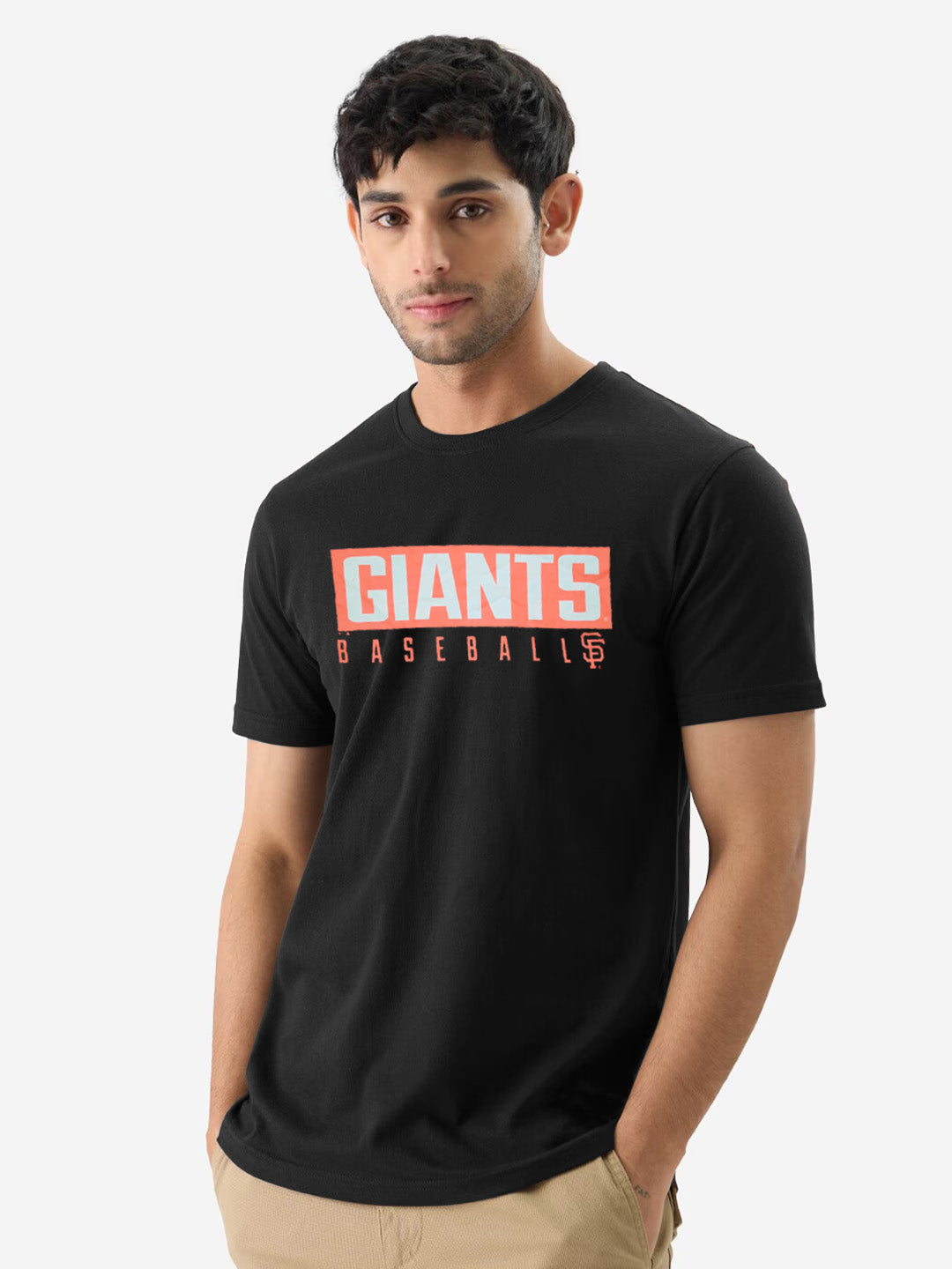 47 Single Jersey Crew Neck Tee Shirt For Men-Black with Print-SP1962