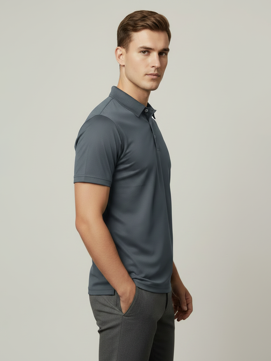 Rawgear Summer Dry Fit Polo Shirt For Men-Grey-LV9893