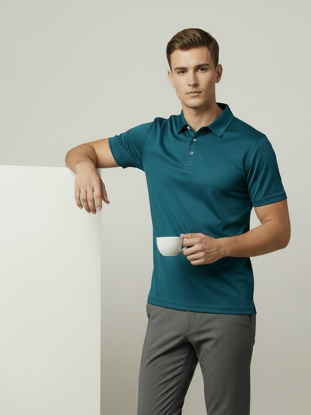 Rawgear Summer Dry Fit Polo Shirt For Men-Zinc-LV2163