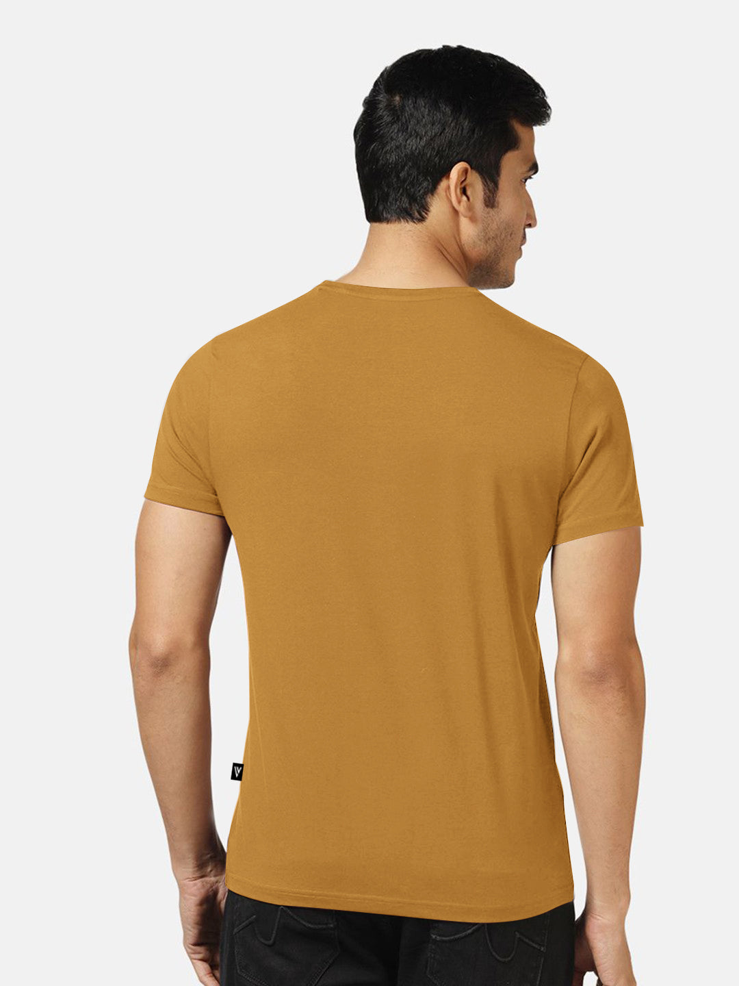 47 Lycra Summer T Shirt For Men-Light Camel-BE3210/BR15658