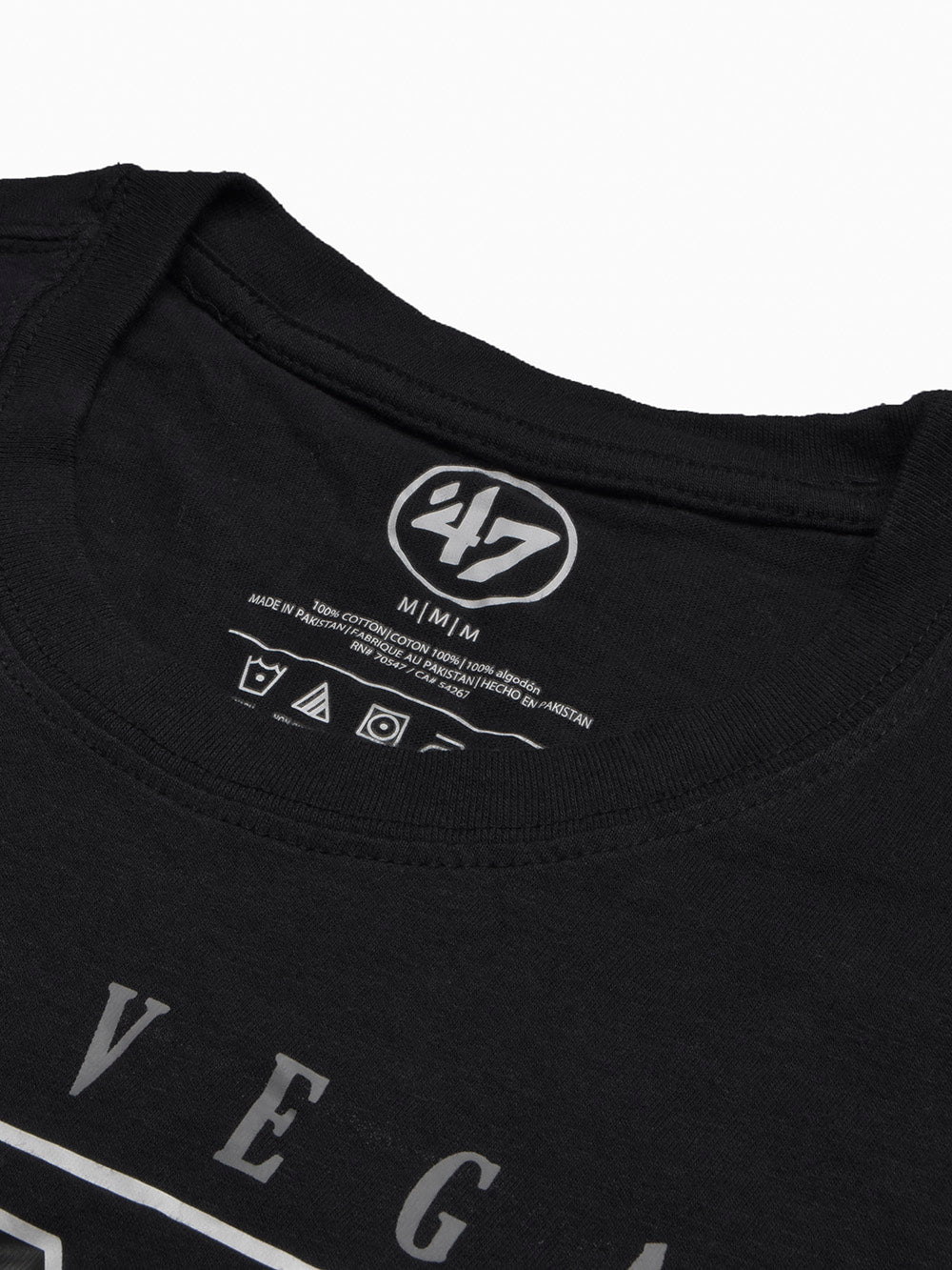 47 Single Jersey Crew Neck Tee Shirt For Men-Black with Print-BE1007/BR13247