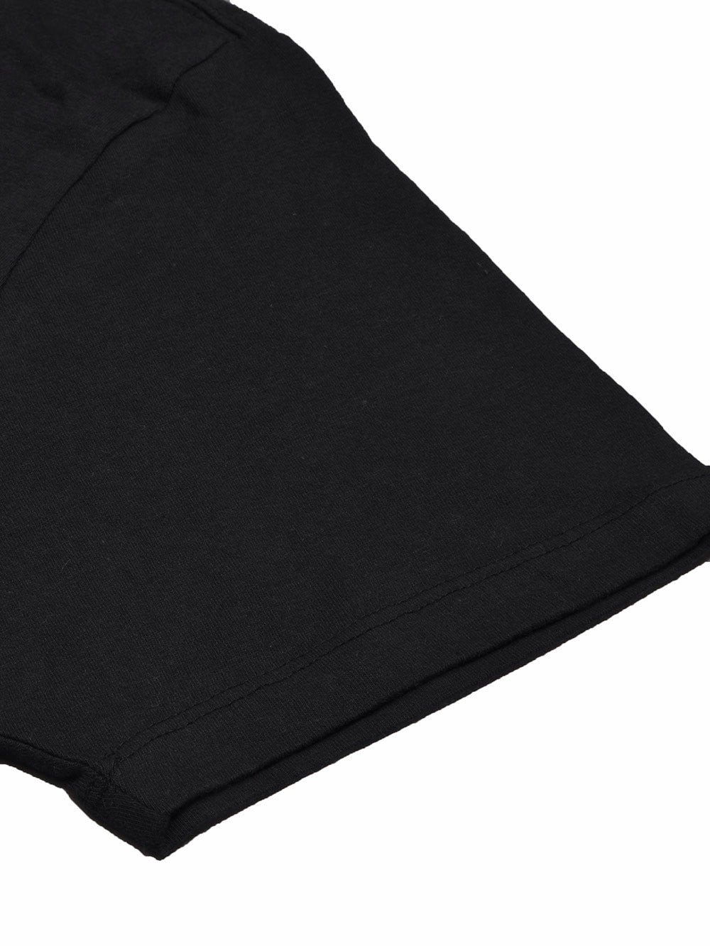 47 Single Jersey Crew Neck Tee Shirt For Men-Black with Print-BE1007/BR13247