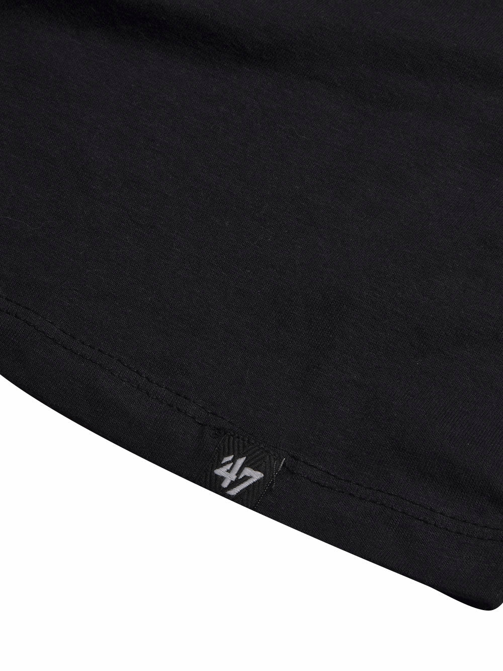 47 Single Jersey Crew Neck Tee Shirt For Men-Black with Print-BE1007/BR13247