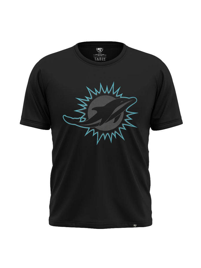 47 Single Jersey Crew Neck Tee Shirt For Men-Black with Print-BE3226
