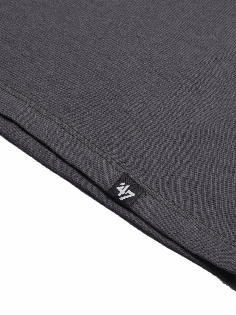 47 Single Jersey Crew Neck Tee Shirt For Men-Dark Grey with Print-BE1003/BR13243