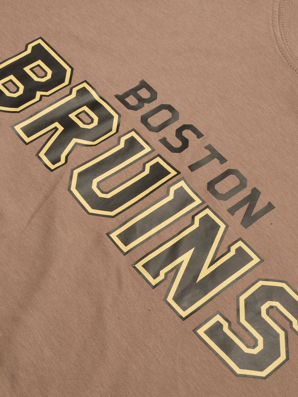 47 Single Jersey Crew Neck Tee Shirt For Men-Light Brown with Print-BE910/BR13172