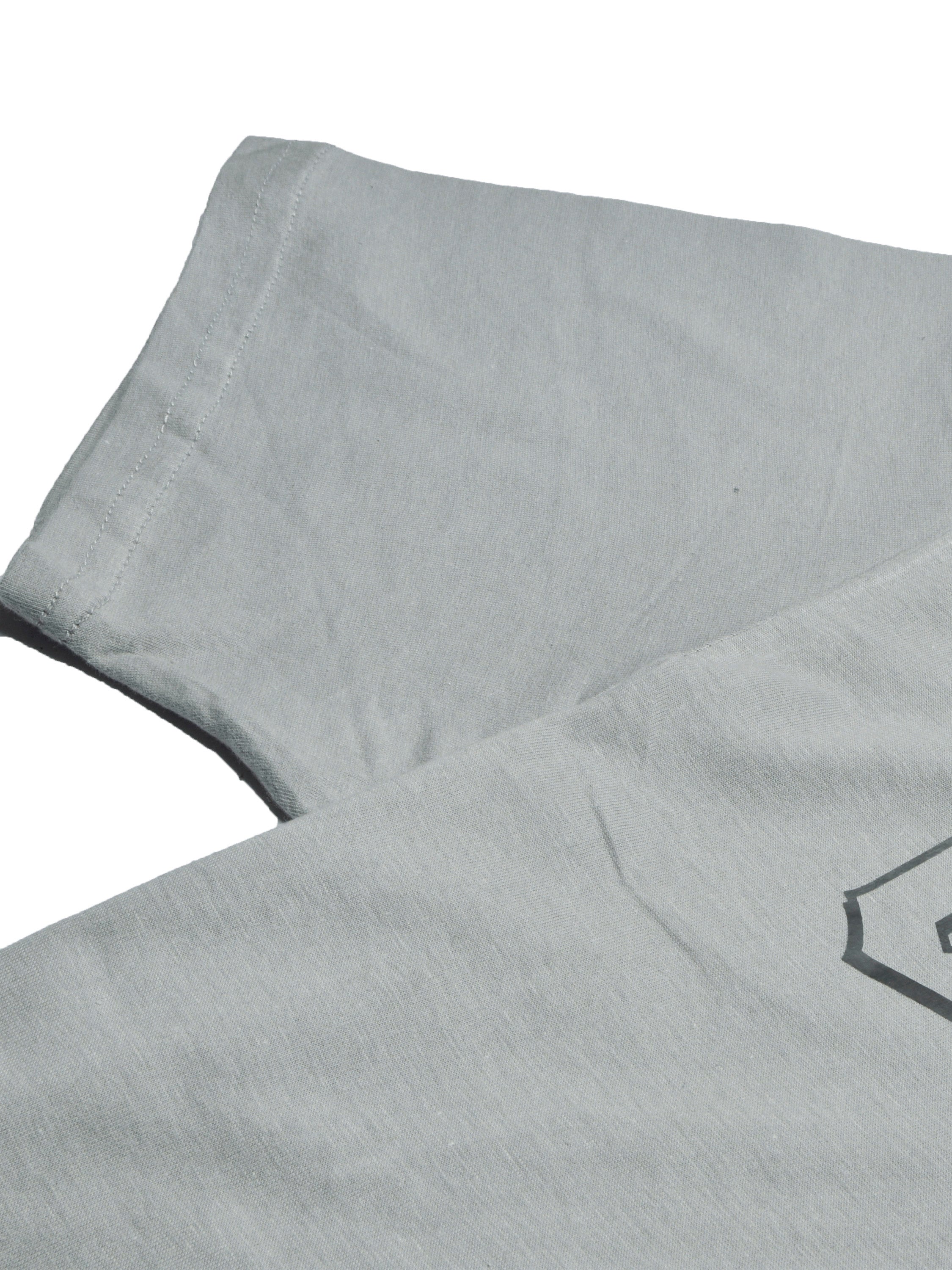 47 Single Jersey Crew Neck Tee Shirt For Men-Slate Grey with Print-BE917/BR13178