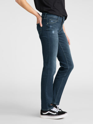 F&F Skinny Fit Non Stretch Denim For Ladies-Blue Faded-RT2523