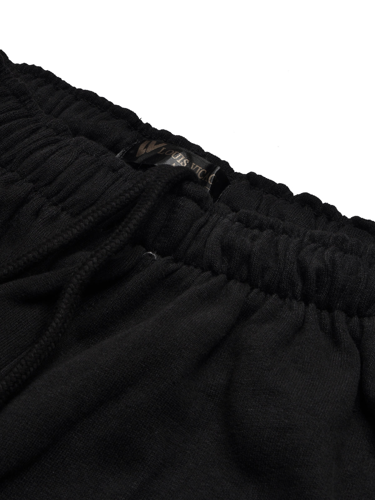 Louis Vicaci Fleece Tracksuit For Kids-Black with Grey-BR868