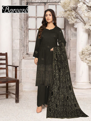 Bareeze Dhanak with Emb Shawl Unstitched 3 Pcs Suit For Women-LV209