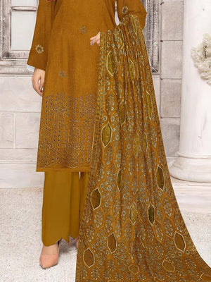 Bareeze Dhanak with Emb Shawl Unstitched 3 Pcs Suit For Women-LV211