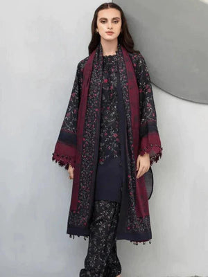 Baroque 90/88 Printed Lawn Unstitched 3 Pcs Suit For Women-LV225