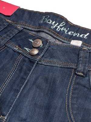 Boyfriend Regular Fit Jeans For Men-Dak Navy Faded-BE1341/BR13583