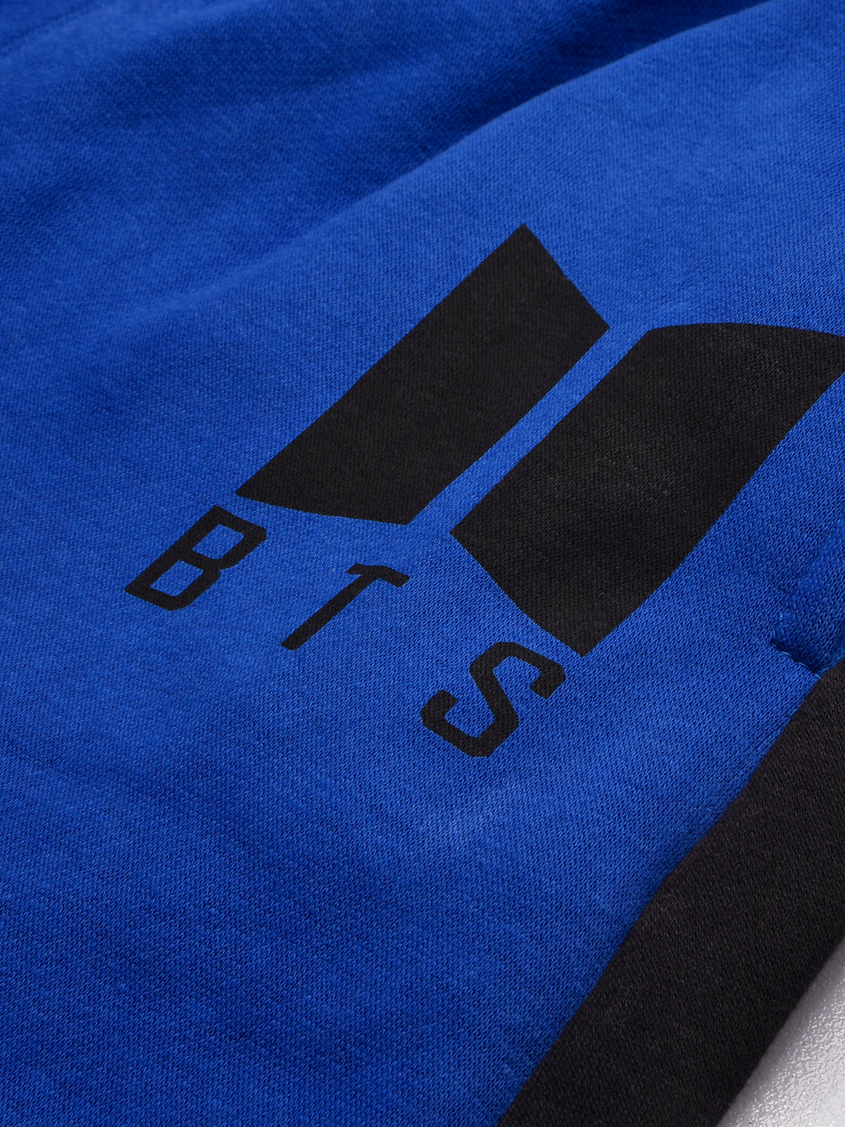 BTS Fleece Tracksuit For Kids-Dark Blue with Black-BE33/BR878