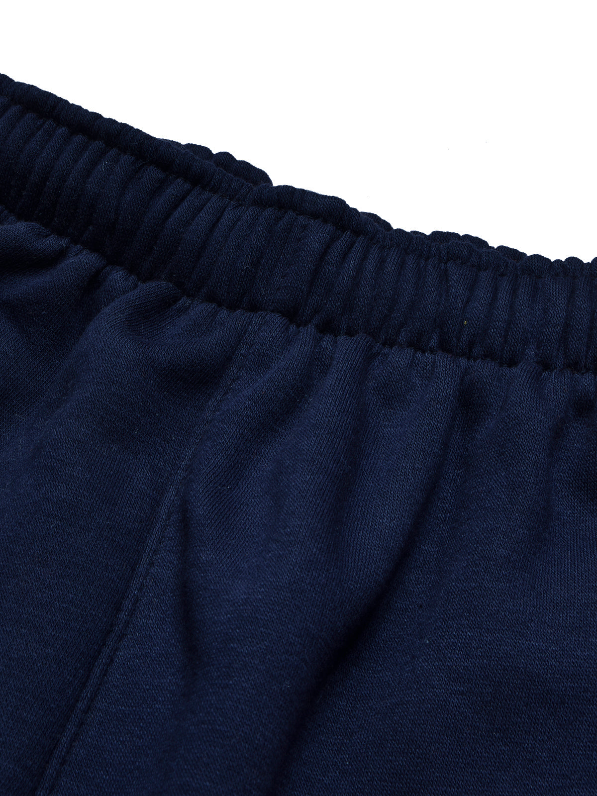 BTS Fleece Tracksuit For Kids-Dark Navy & Orange Panels-BR989