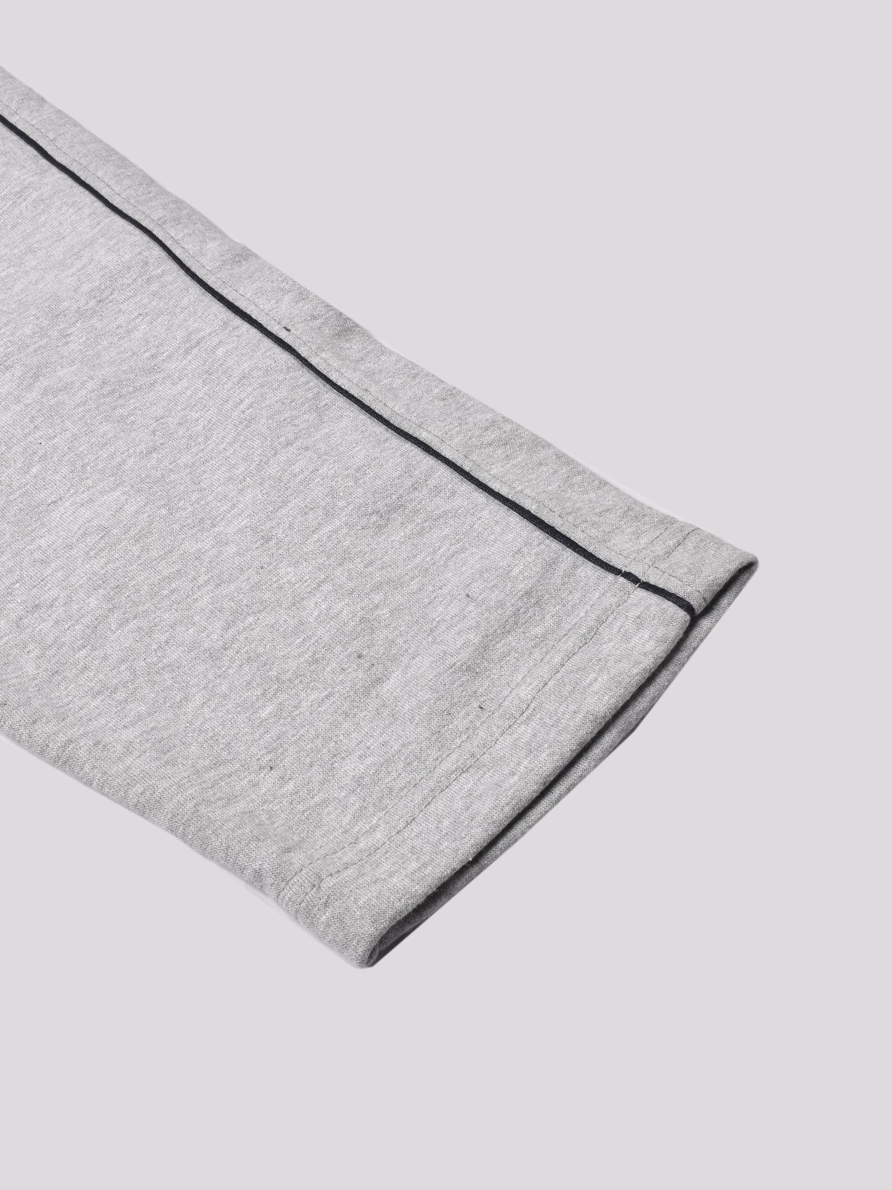 Louis Vicaci Fleece Zipper Tracksuit For Men-Grey Melange-RT1351