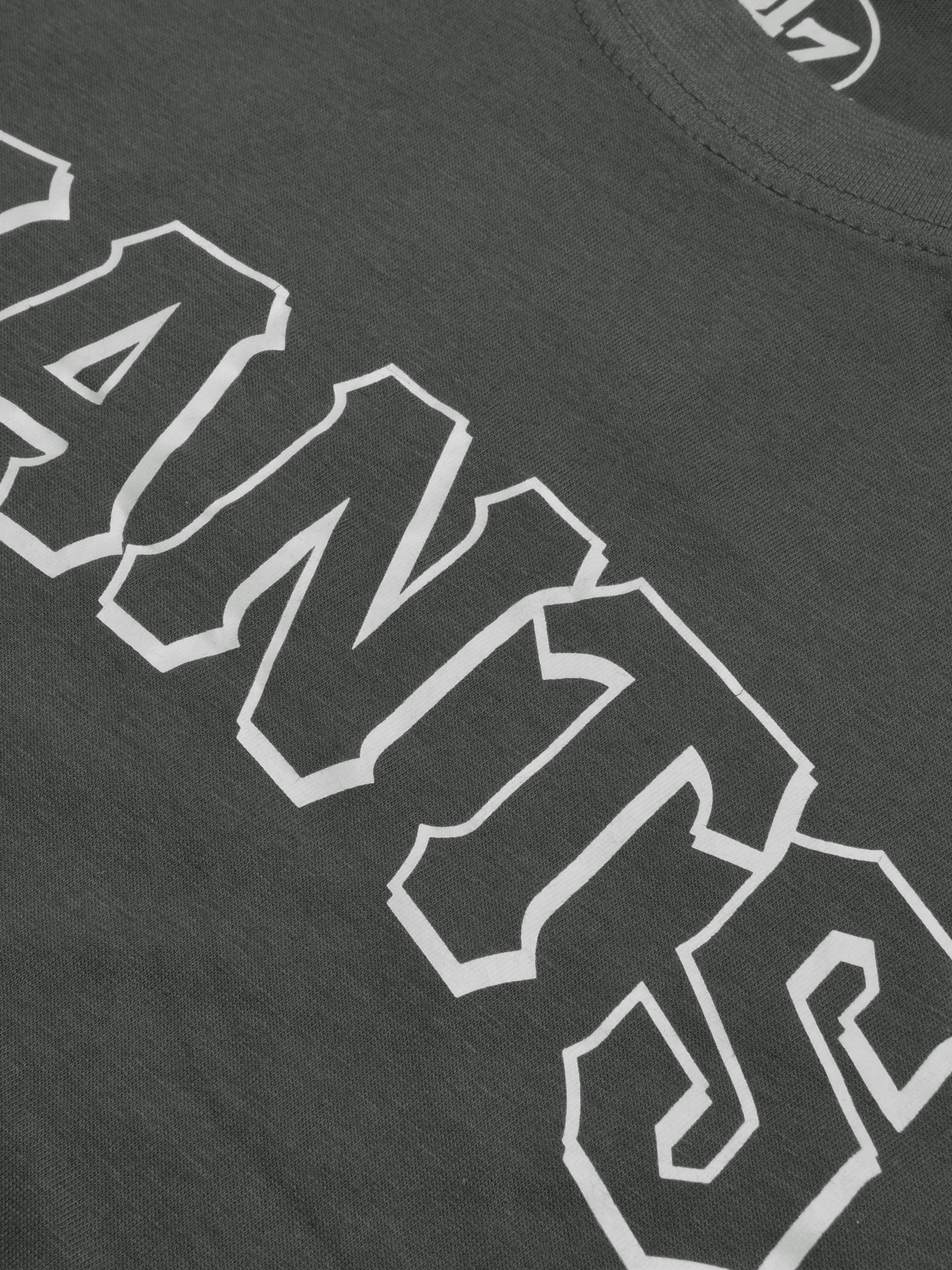 47 Single Jersey Crew Neck Tee Shirt For Men-Dark Grey with Print-SP1652/RT2392
