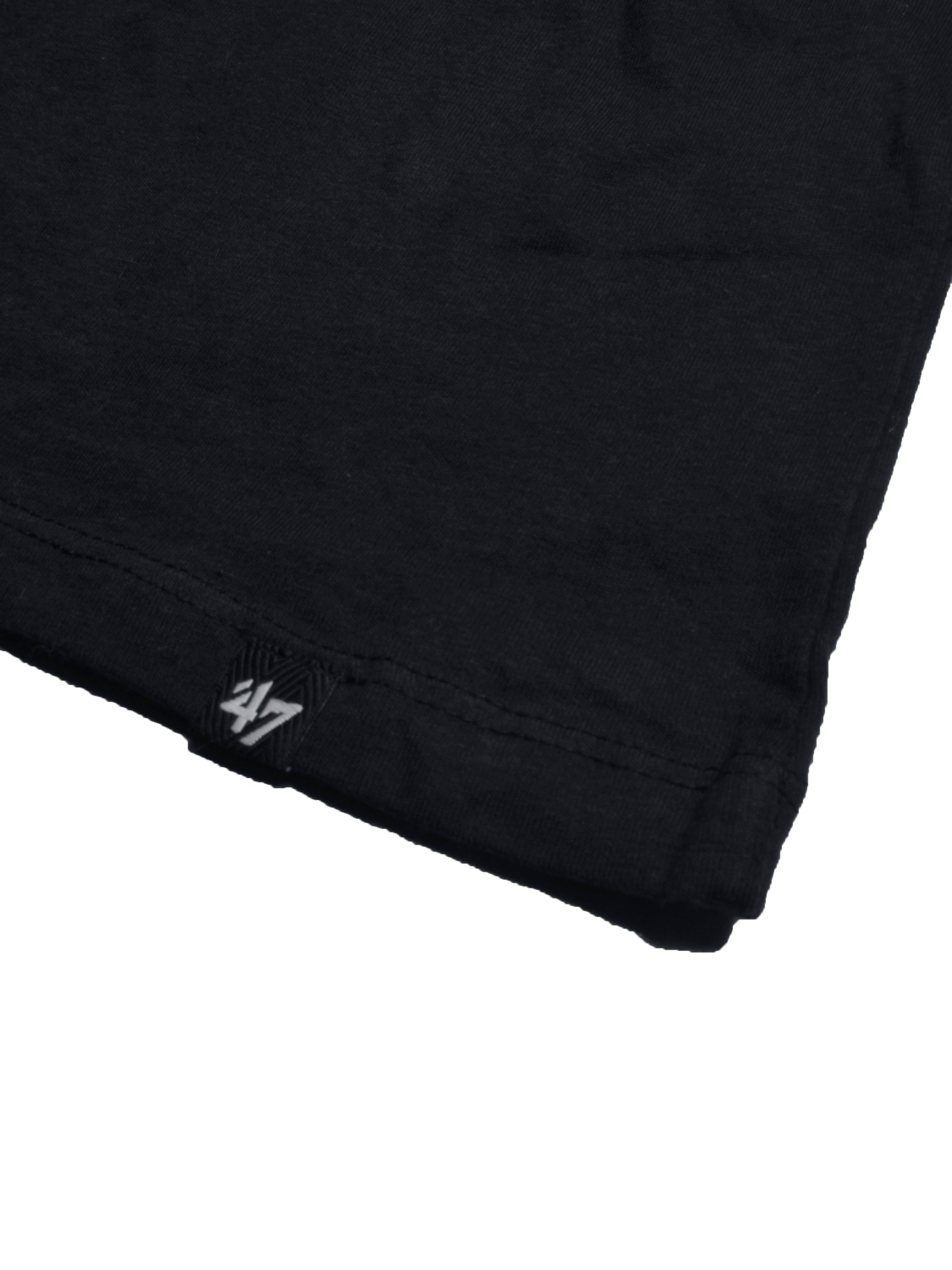 47 Single Jersey Crew Neck Tee Shirt For Men-Dark Navy with Print-SP1823