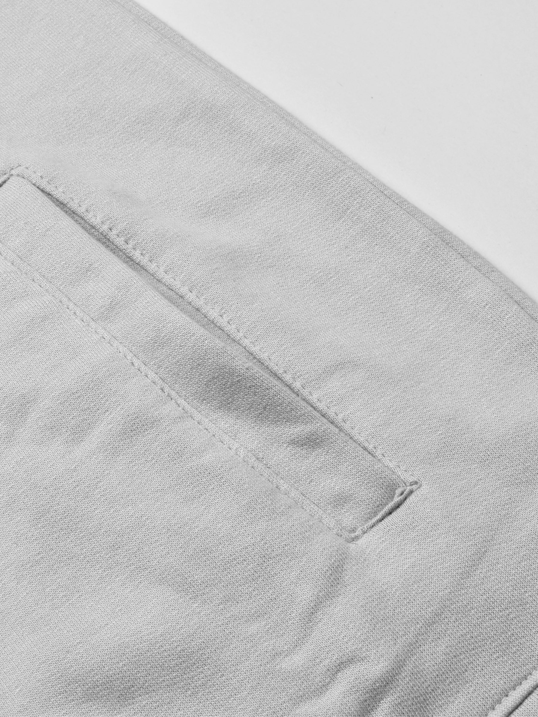 Louis Vicaci Fleece Zipper Tracksuit For Men-Light Grey-RT1378