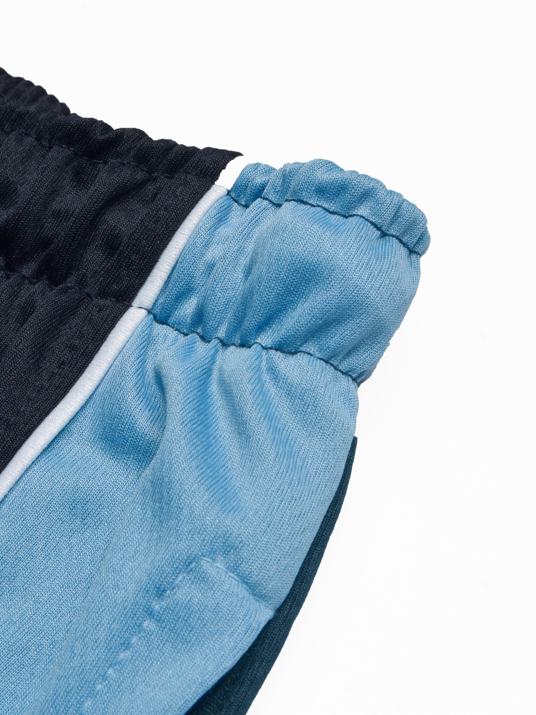 Louis Vicaci Summer Active Wear Tracksuit For Men-Navy with Sky Pannels-SP1744/RT2428