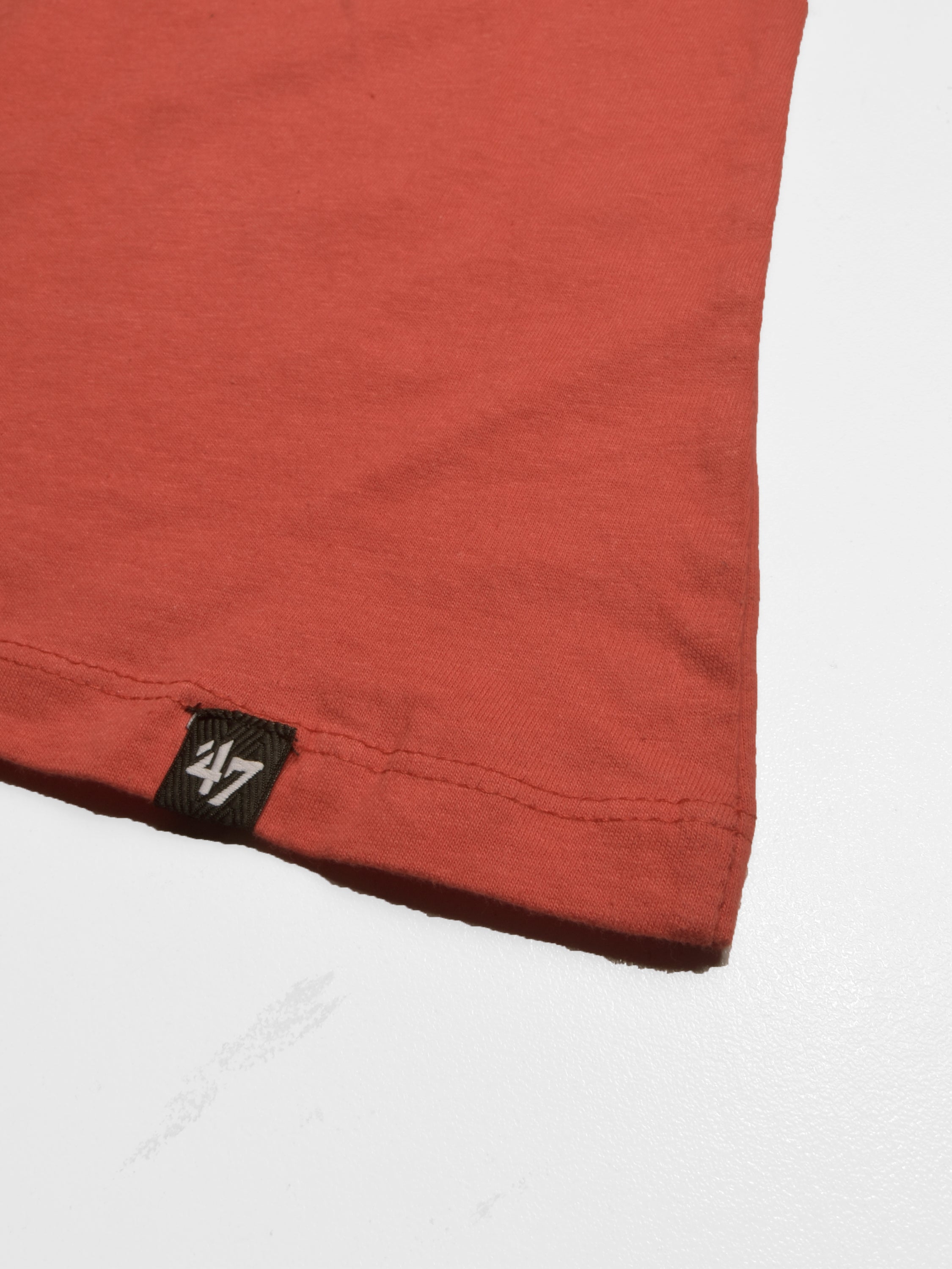 47 Single Jersey Crew Neck Long Sleeve Shirt For Men-Orange-SP1840