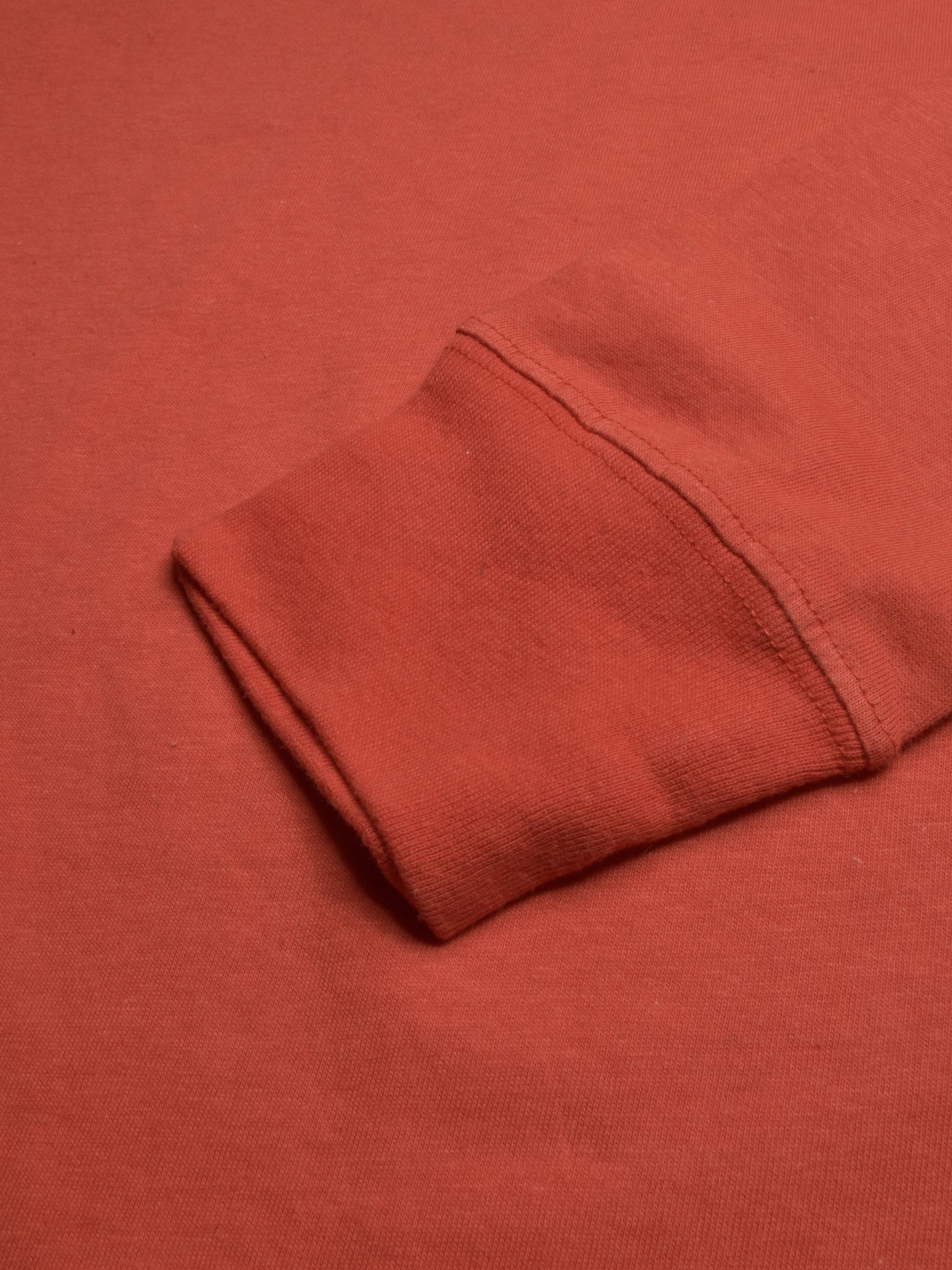 47 Single Jersey Crew Neck Long Sleeve Shirt For Men-Orange-SP1840