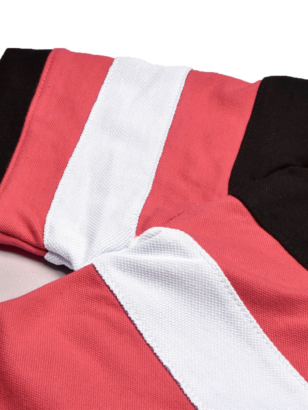 NXT Summer Polo Shirt For Men-Pink with Sky & Black-BE806/BR13048