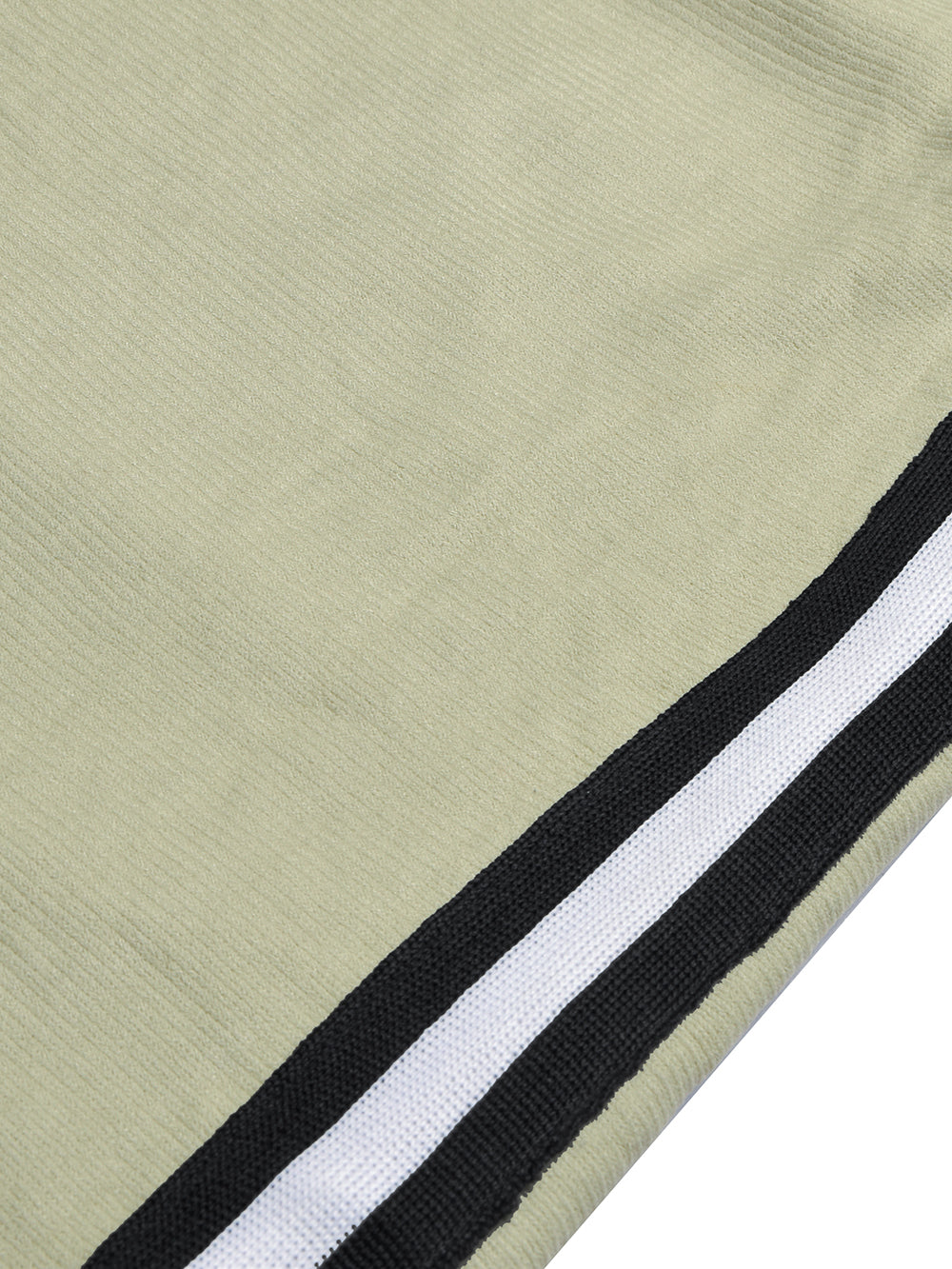 Louis Vicaci Slim Fit Active Wear Summer Trouser For Men-Grapes Green with Black & White Stripes-BR13349