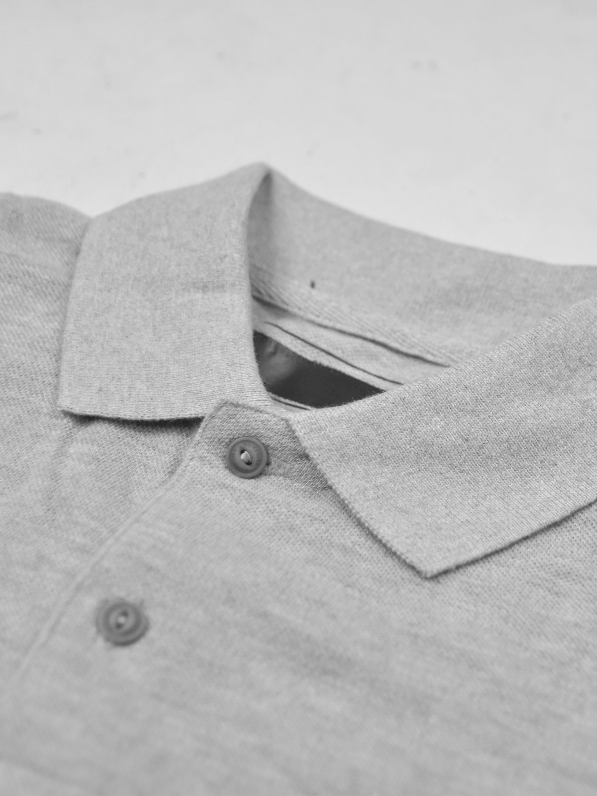 Everest Long Sleeve P.Q Polo Shirt For Men-Grey-NA14032