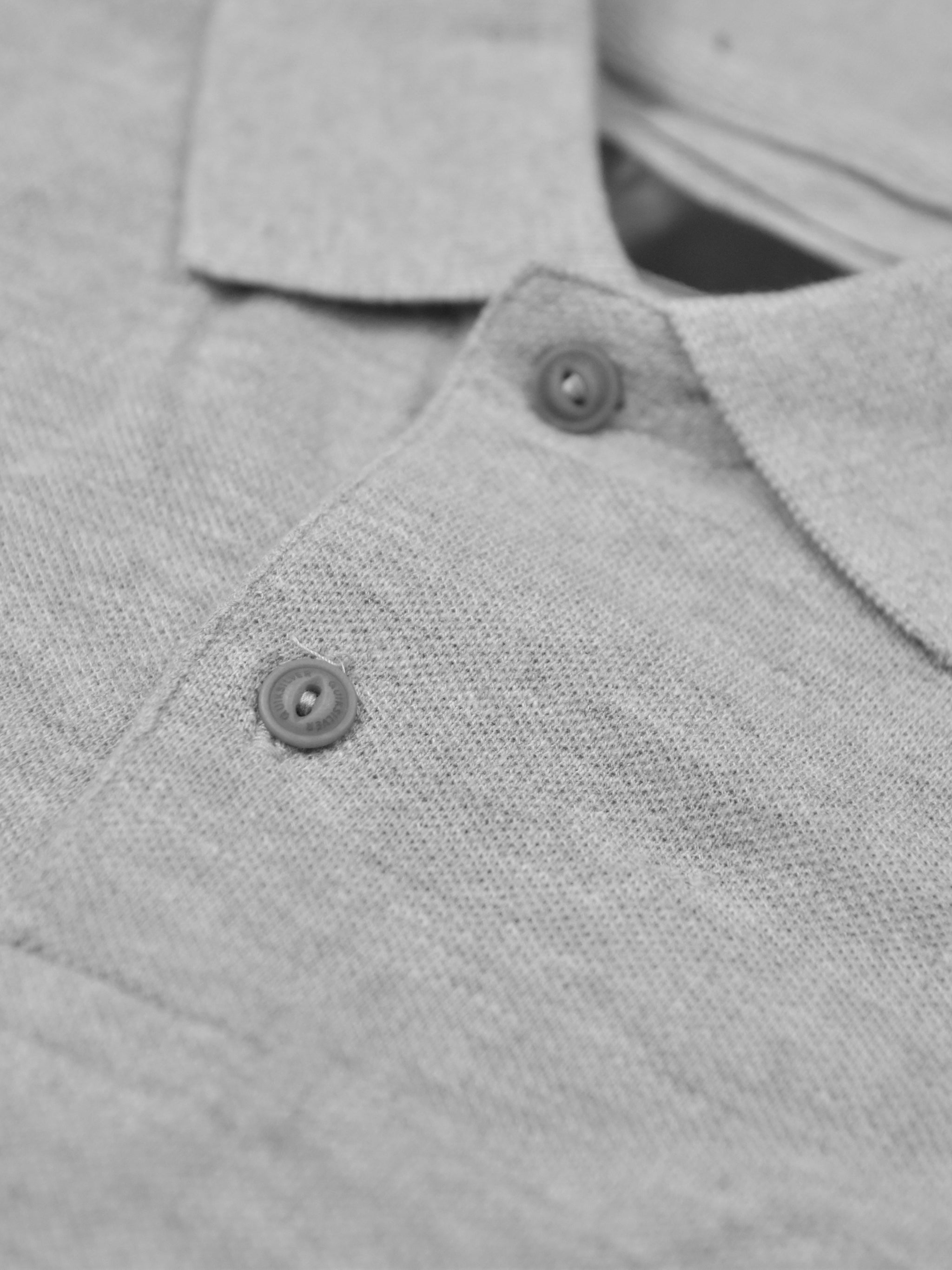 Everest Long Sleeve P.Q Polo Shirt For Men-Grey-NA14032