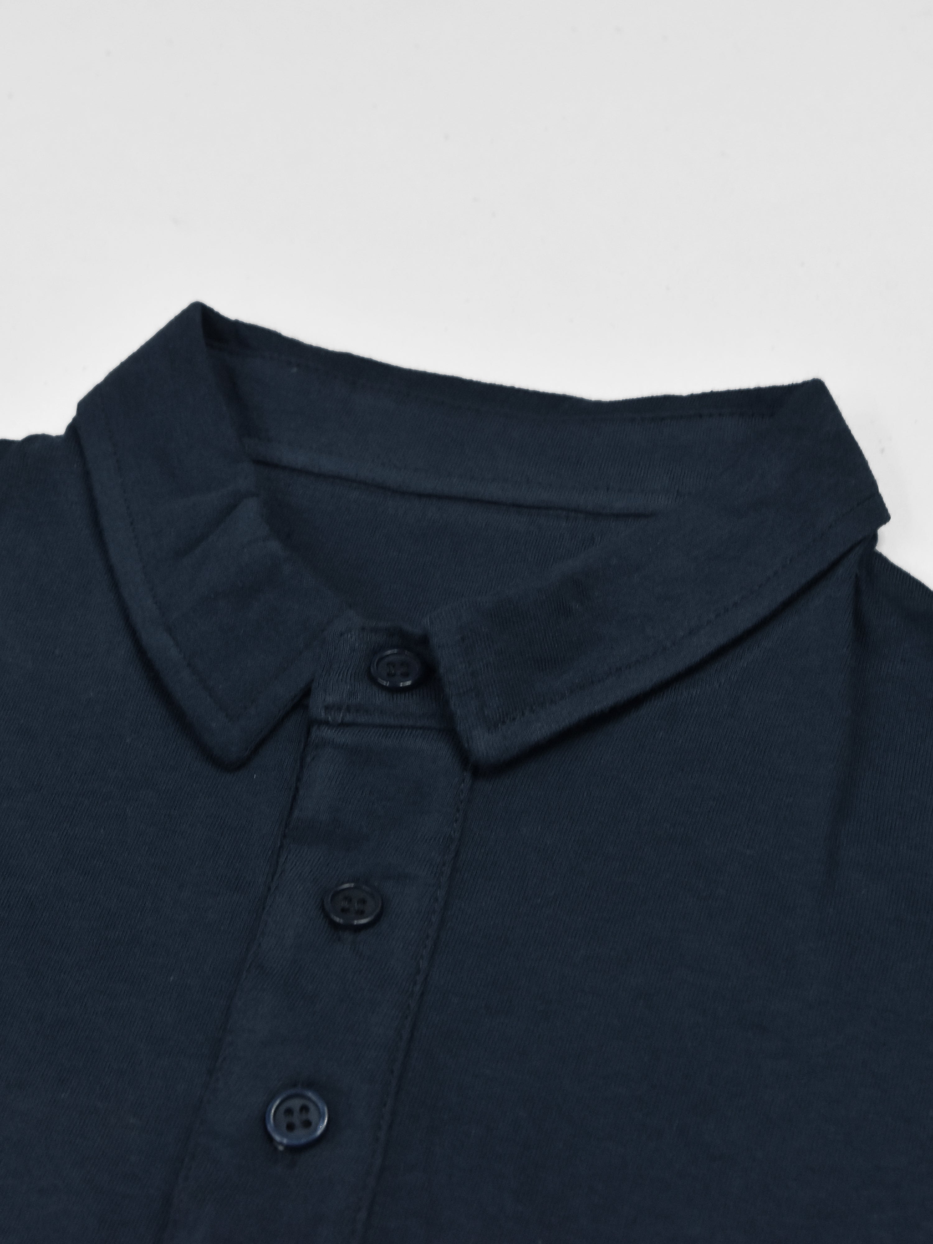 NXT Summer Polo Shirt For Men-Dark Navy With Light Yellow Strip-SP1442/RT2330