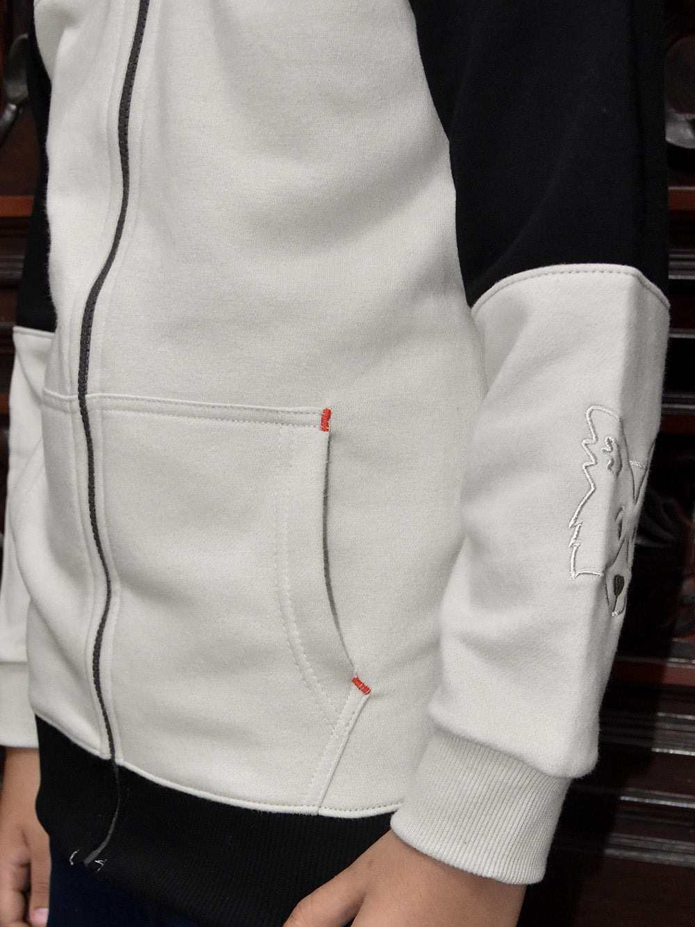 LV Inner Hood Fur Fleece Full Zipper Hoodie For Kids-BE2350/BR14457