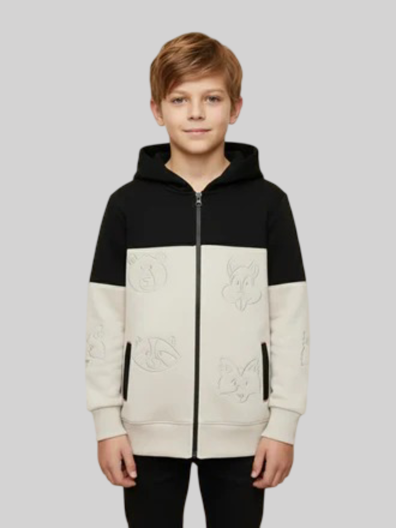 LV Inner Hood Fur Fleece Full Zipper Hoodie For KidS-BE2349/BR14456