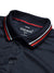 LV Summer Active Wear Polo Shirt For Men-Navy with White & Green Panel-BE1394/BR13634