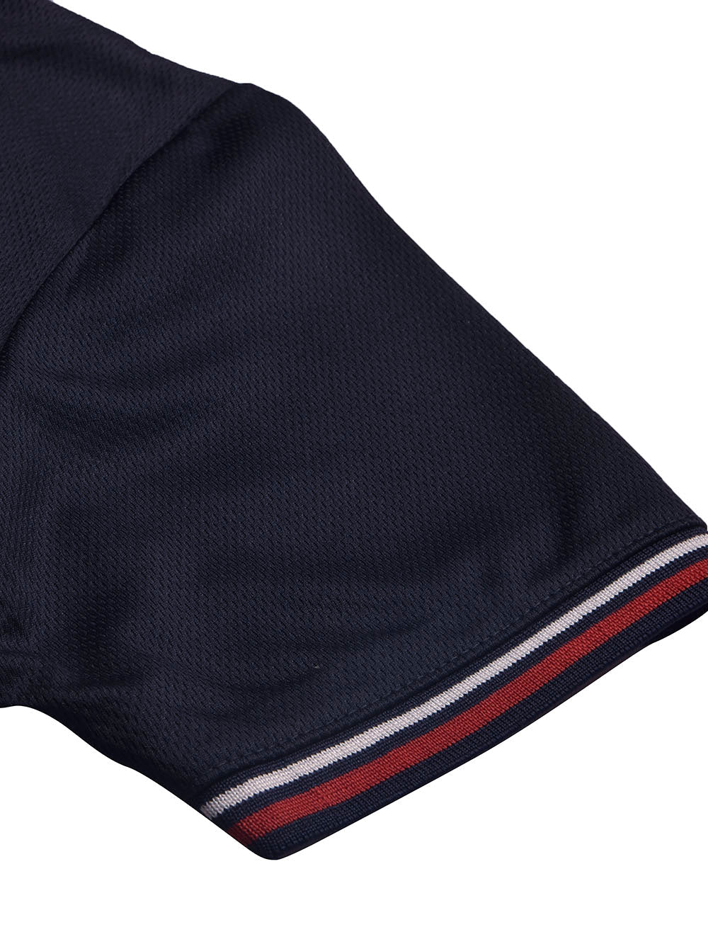 LV Summer Dry Fit Polo Shirt For Men-Navy with White & Orange Panels-BE1741/BR13922