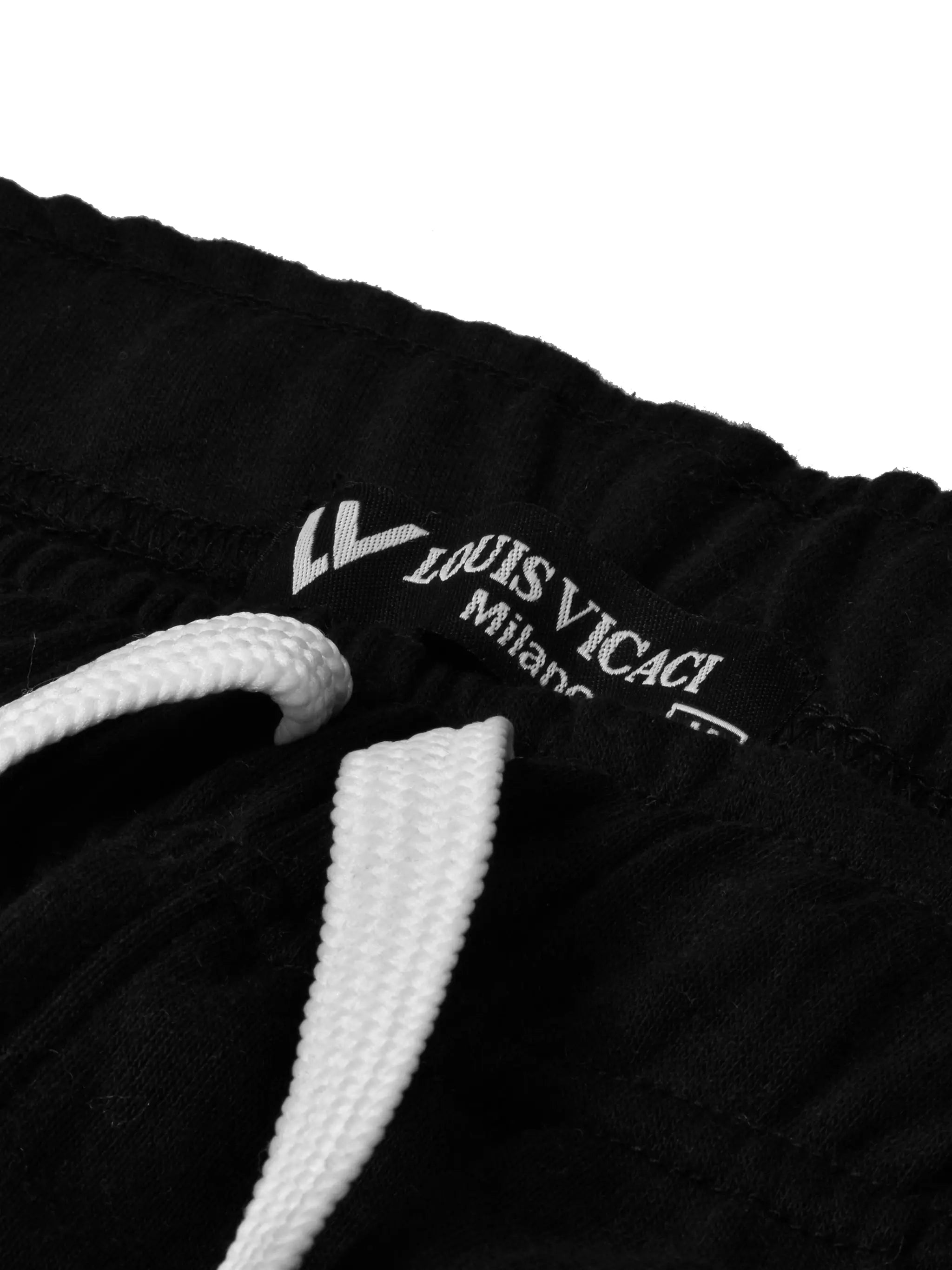 Louis Vicaci Fleece Zipper Tracksuit For Men Black-RT2125