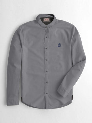 MD Premium Casual Shirt For Men-Dark Grey-BE1407