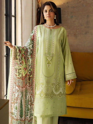 Mushq Dhanak Pashmina Wool Unstitched 3 Pcs Suit For Women-LV202