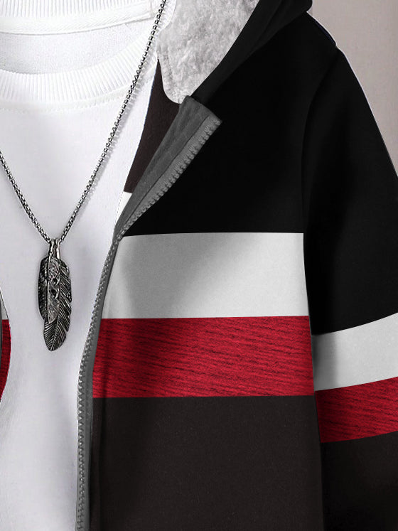 LV Inner Fur Hood Fleece Full Zipper Hoodie For Kids-BE2624/BR14544