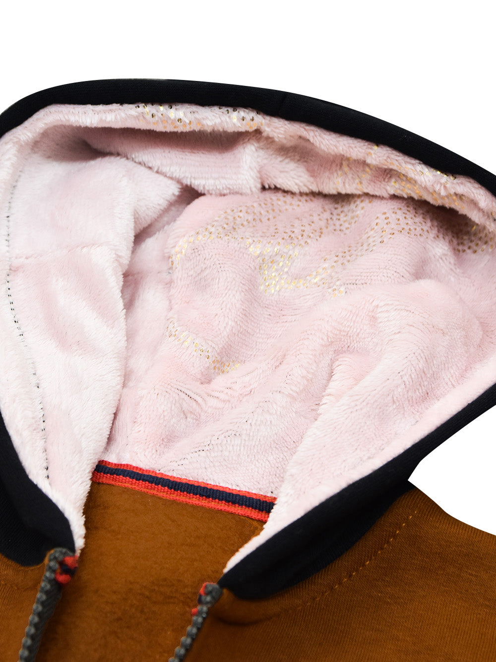 LV Inner Fur Hood Fleece Full Zipper Hoodie For Kids-BE2461/BR14488