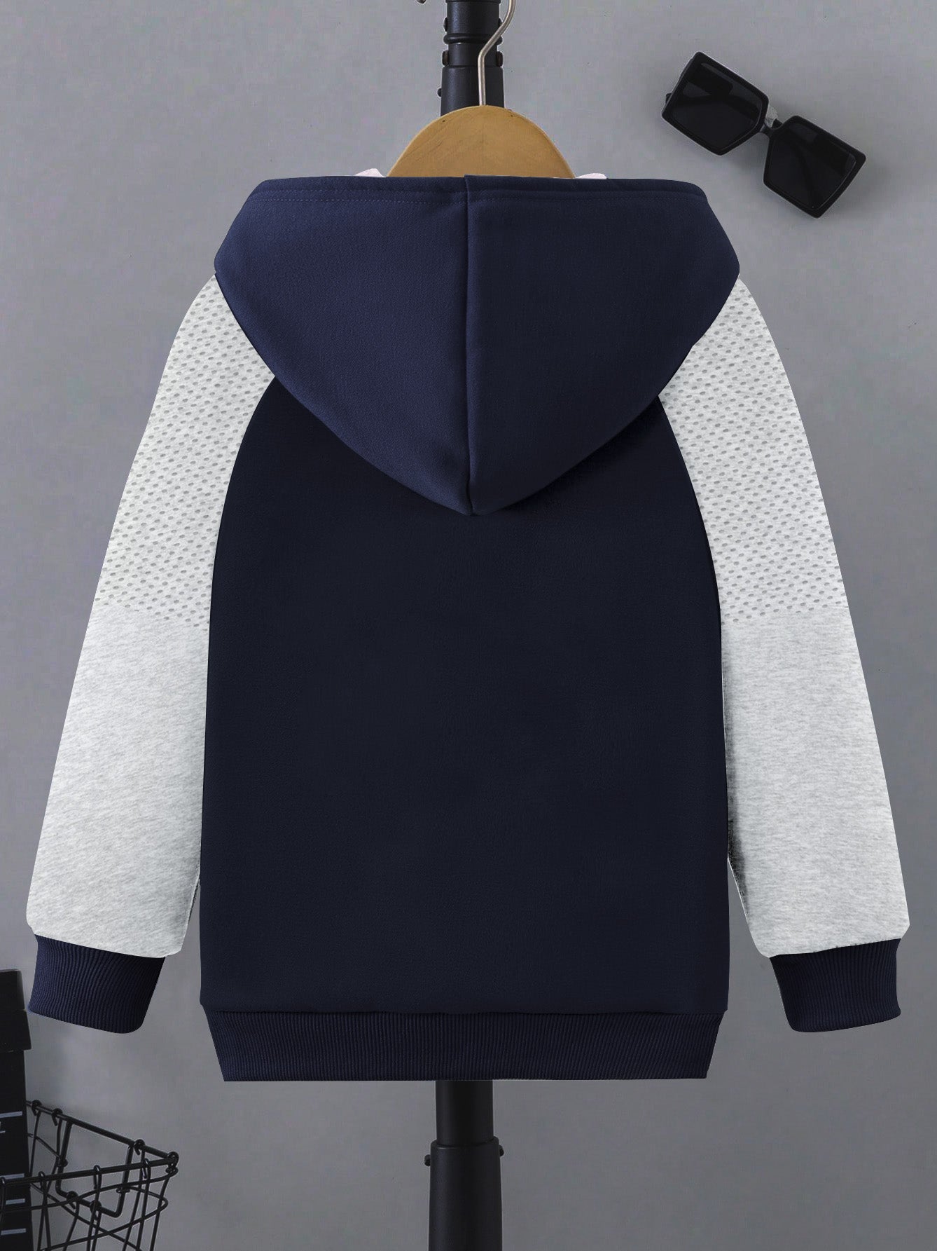 LV Inner Hood Fur Fleece Full Zipper Hoodie For Kids-BE2403/BR14475