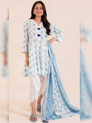 Nishat Digital Printed Lawn Unstitched 3 Pcs Suit For Women-LV295