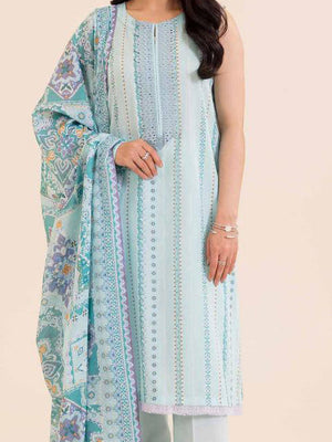 Nishat Digital Printed Lawn Unstitched 3 Pcs Suit For Women-LV296