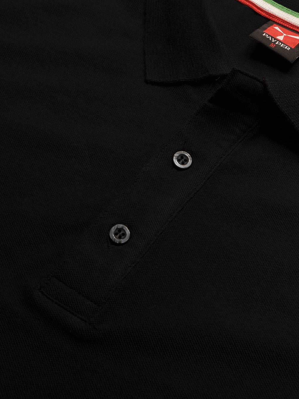 PYPR Summer Solid Polo Shirt For Men-Black-BE2090/BR14206
