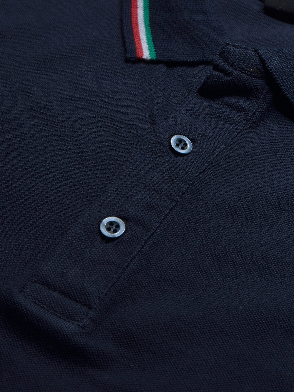 PYPR Summer Solid Polo Shirt For Men-Navy-BE2088/BR14204