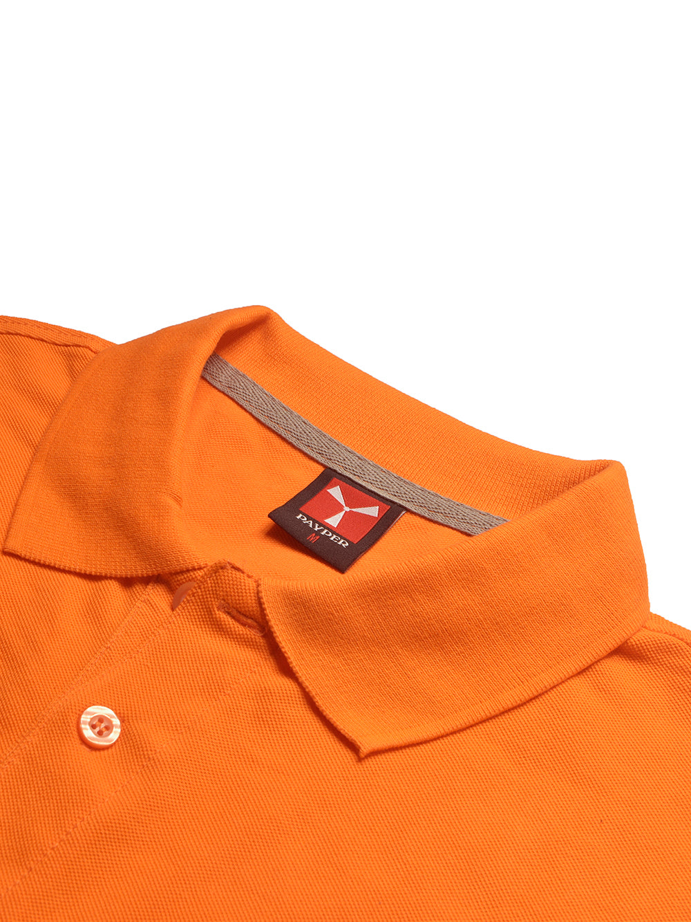 PYPR Summer Solid Polo Shirt For Men-Orange-BR13827